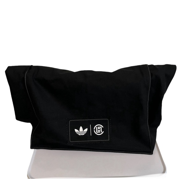 New! Adidas x CLOT Edison Chen Collab Black Canvas Bag w/ leather tassels - Picture 2 of 10